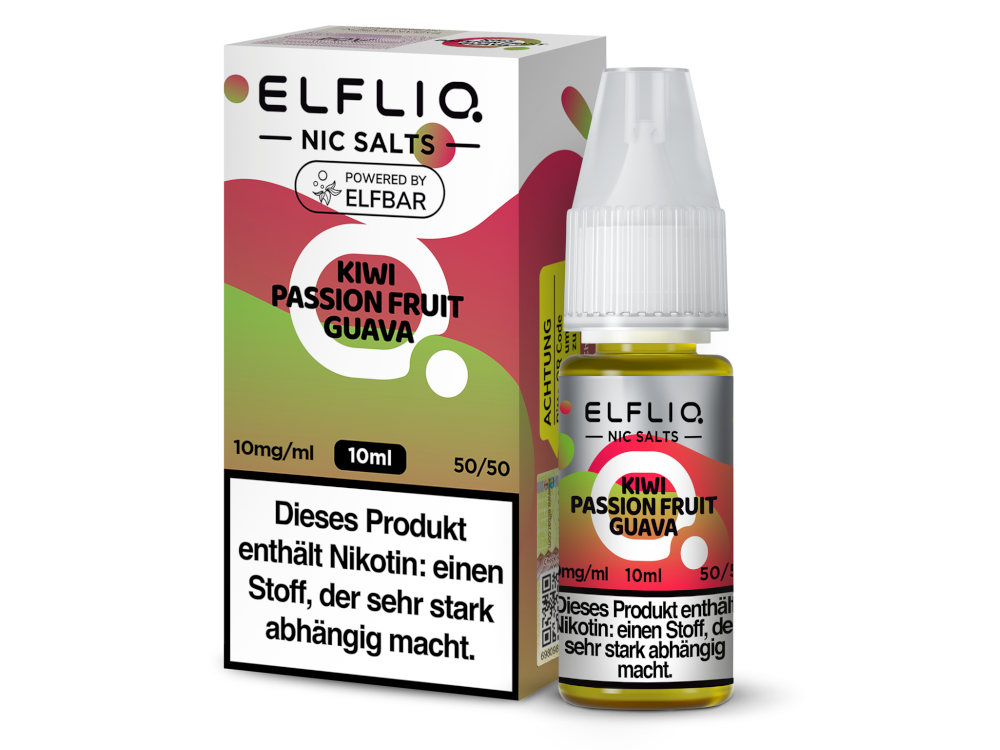 Elfbar ELFLIQ Nikotinsalz 10mg/ml | Kiwi Passion Fruit Guava