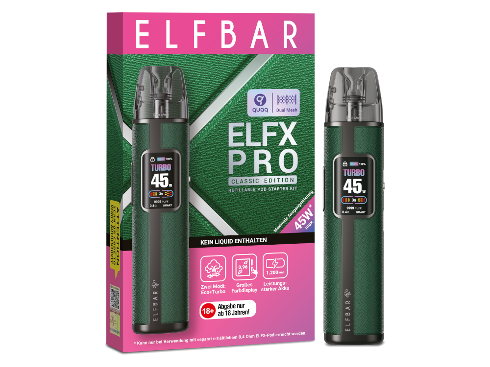 Elfbar - Elfx Pro E-Zigaretten Set - Forest