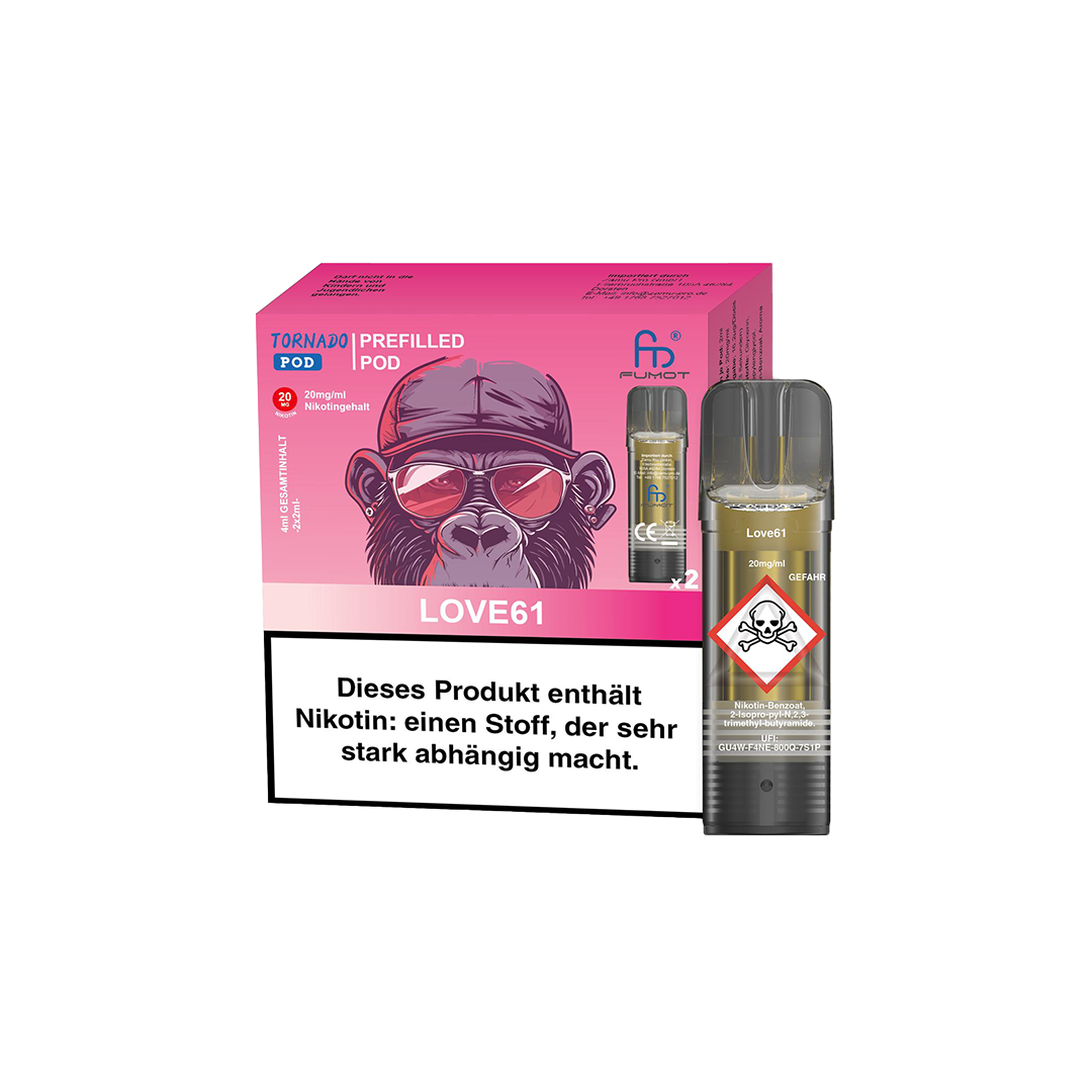 RandM Tornado Pod | 20mg Nikotin | 2er Pack | Love 61