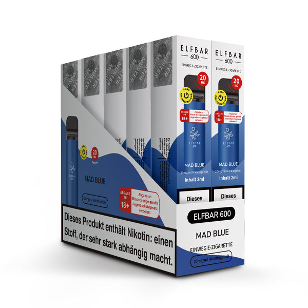 Elfbar 600 | E-Zigarette 2% Nikotin | Mad Blue