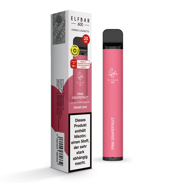 Elfbar 600 | E-Zigarette 2% Nikotin | Pink Grapefruit