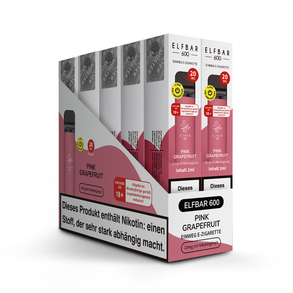 Elfbar 600 | E-Zigarette 2% Nikotin | Pink Grapefruit