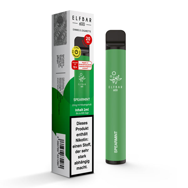 Elfbar 600 | E-Zigarette 2% Nikotin | Spearmint