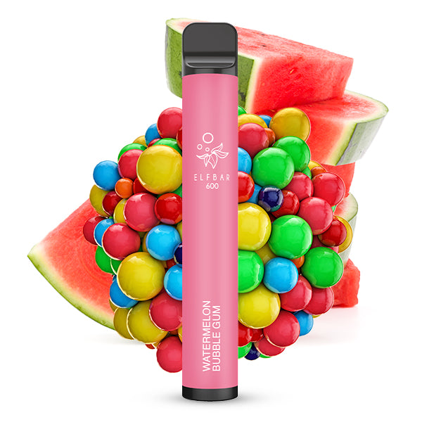 Elfbar 600 | E-Zigarette 2% Nikotin | Watermelon Bubble Gum