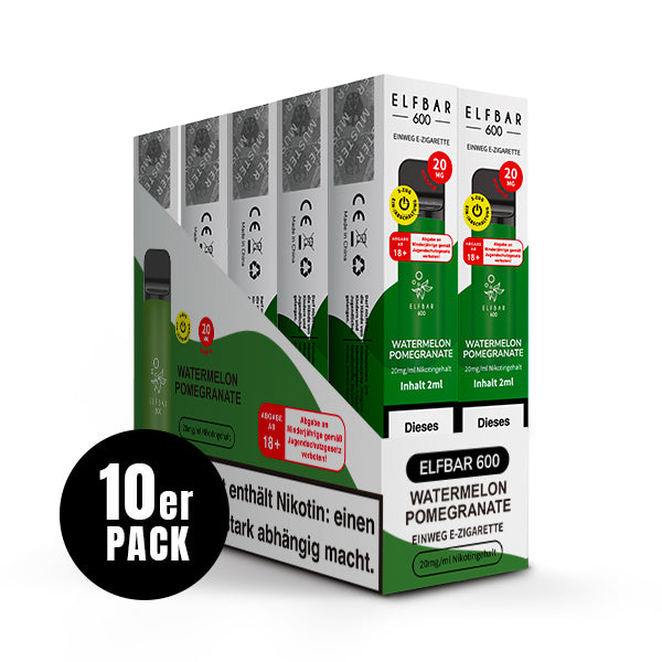 Elfbar 600 | E-Zigarette 2% Nikotin | Watermelon Pomegrenate