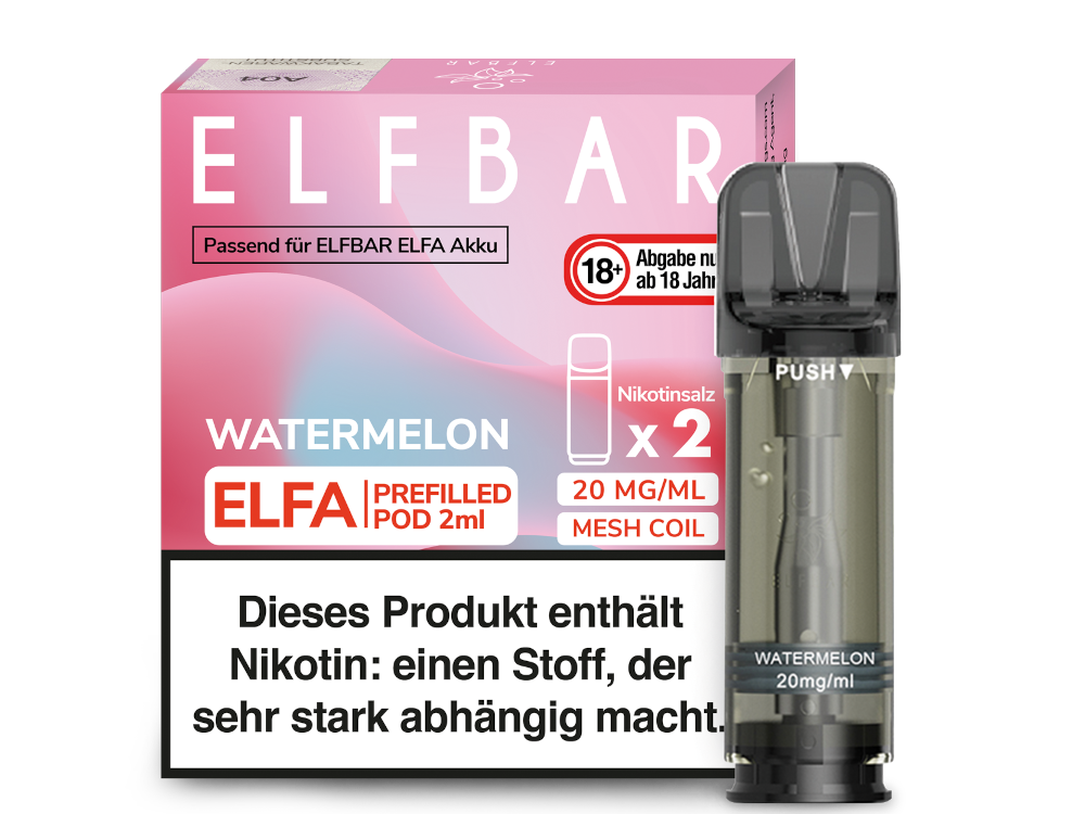 Elfbar Elfa Pod 20mg Nikotin - 2er Pack | Watermelon