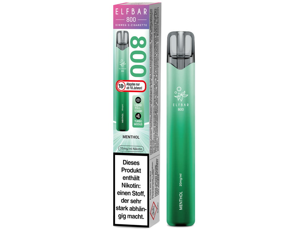 Elfbar 800 E-Zigarette 20 mg/ml | Menthol