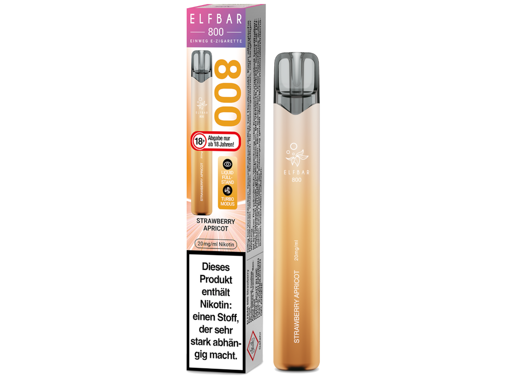 Elfbar 800 E-Zigarette 20 mg/ml | Strawberry Apricot