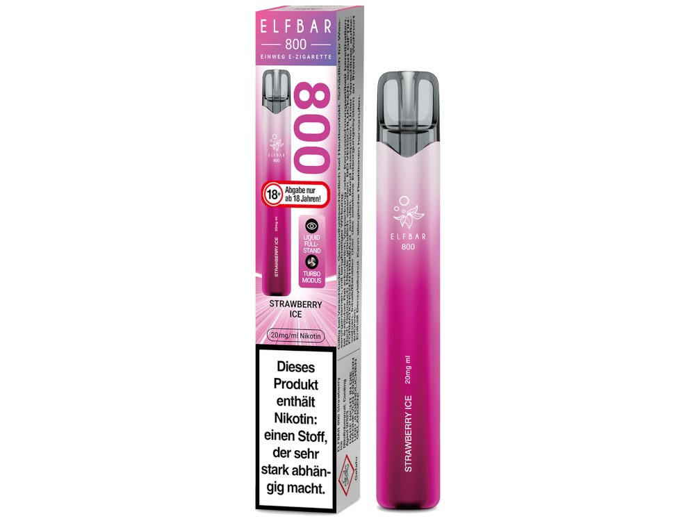 Elfbar 800 E-Zigarette 20 mg/ml | Strawberry Ice