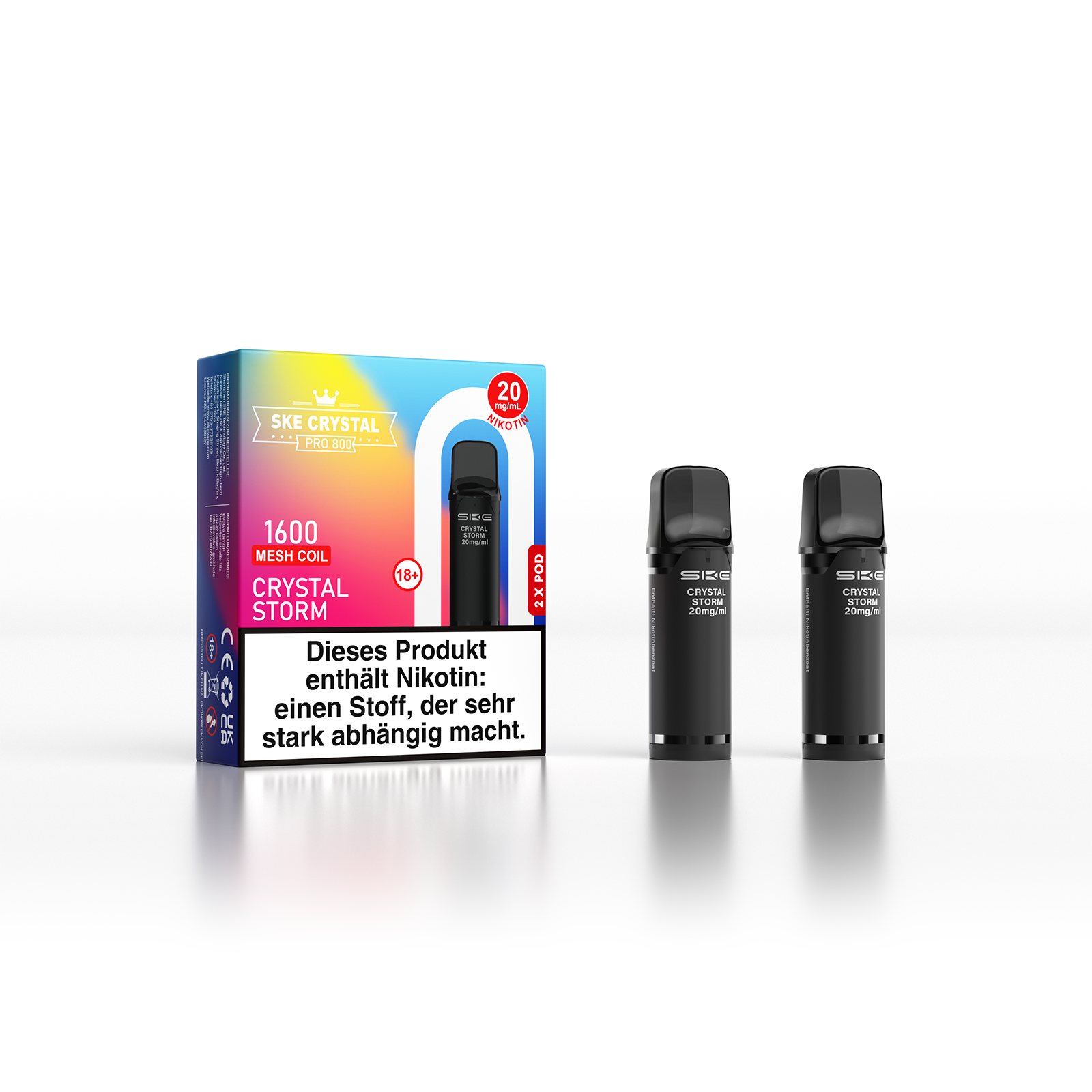SKE Crystal Pro Pod 800 - 2er Pack | Crystal Storm