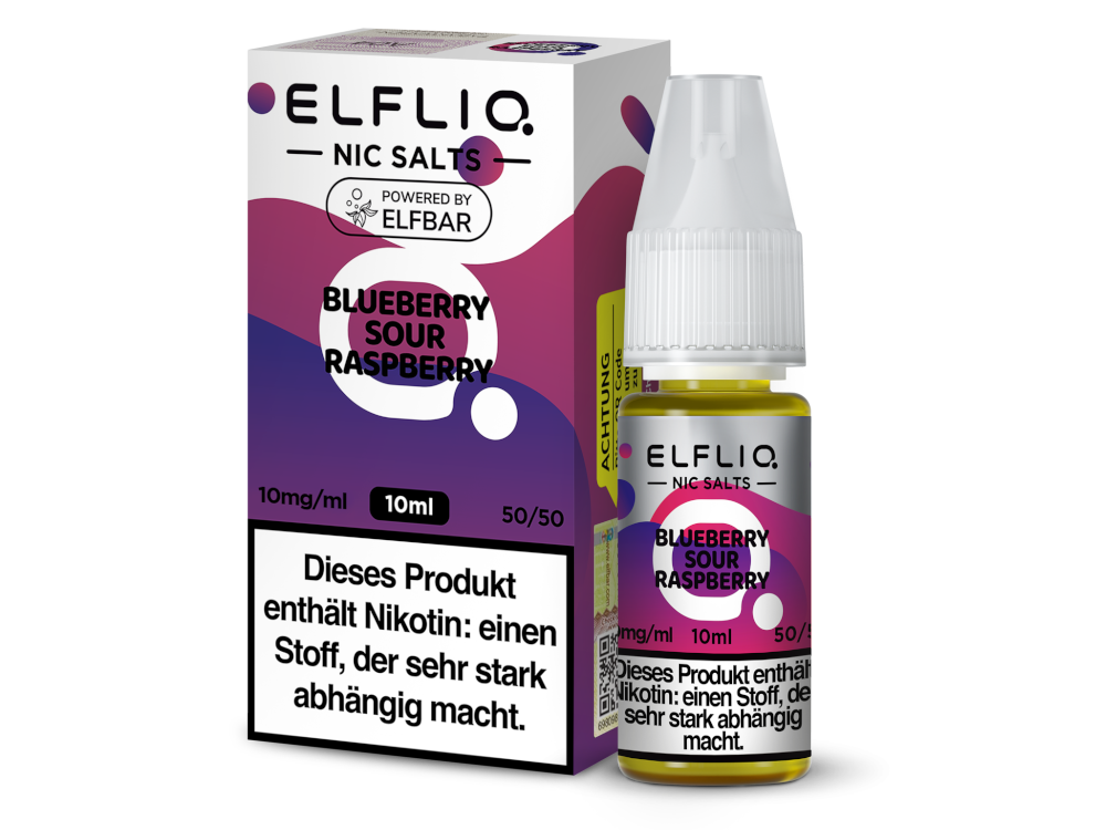 Elfbar ELFLIQ Nikotinsalz 10mg/ml | Blueberry Sour Raspberry
