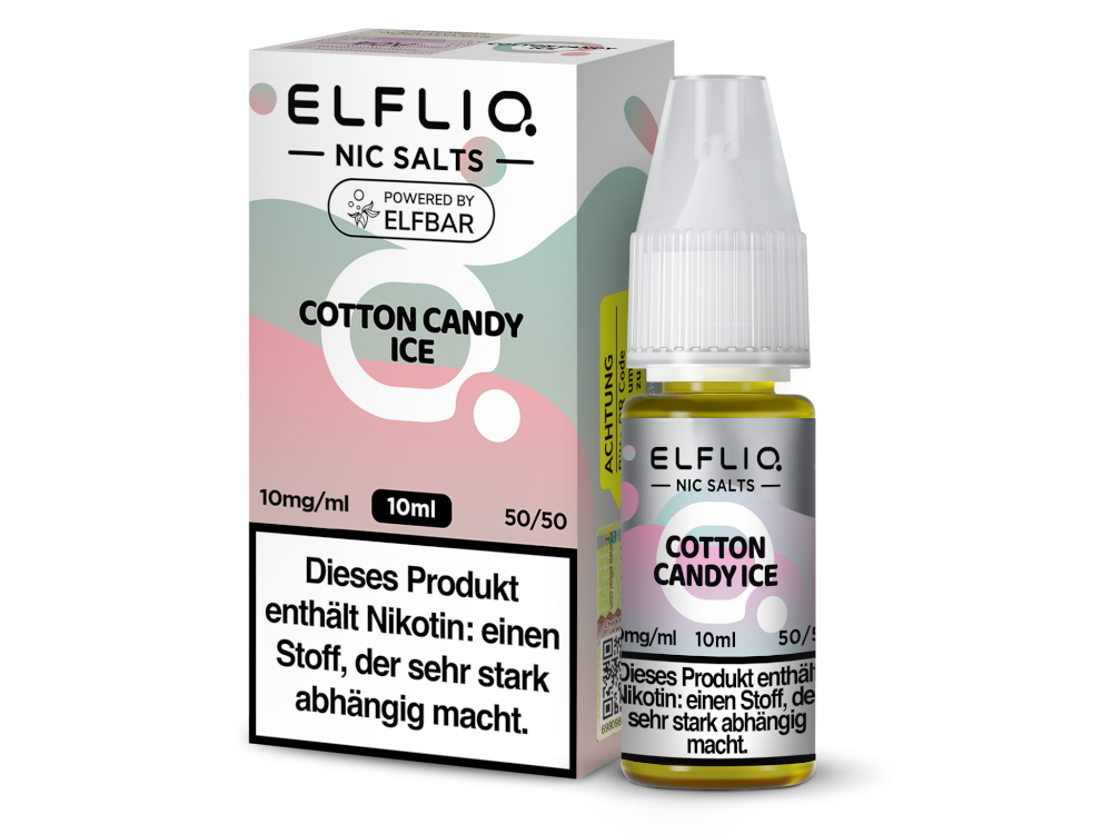 Elfbar ELFLIQ Nikotinsalz 10mg/ml | Cotton Candy Ice