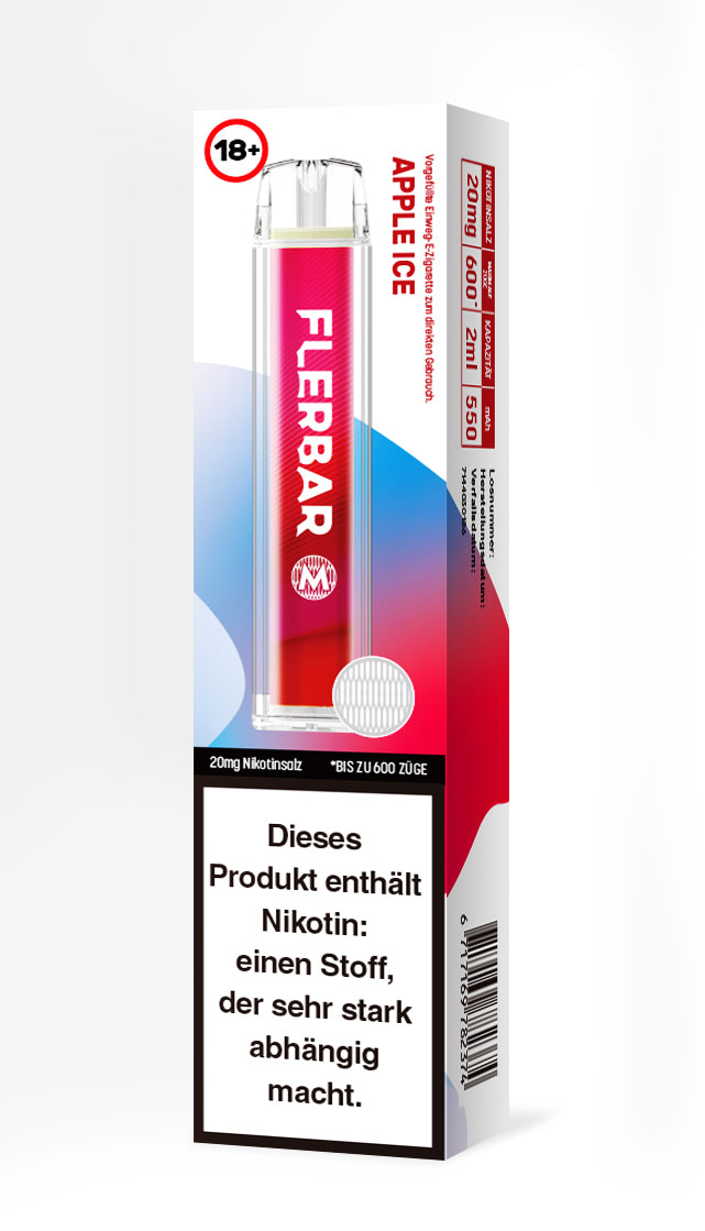 Flerbar M | E-Zigarette 20mg Nikotin | Apple Ice