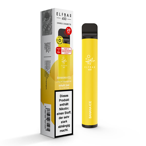 Elfbar 600 | E-Zigarette 2% Nikotin | Banana Ice