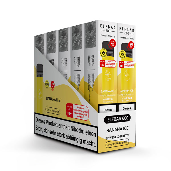 Elfbar 600 | E-Zigarette 2% Nikotin | Banana Ice