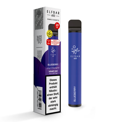 Elfbar 600 | E-Zigarette 2% Nikotin | Blueberry