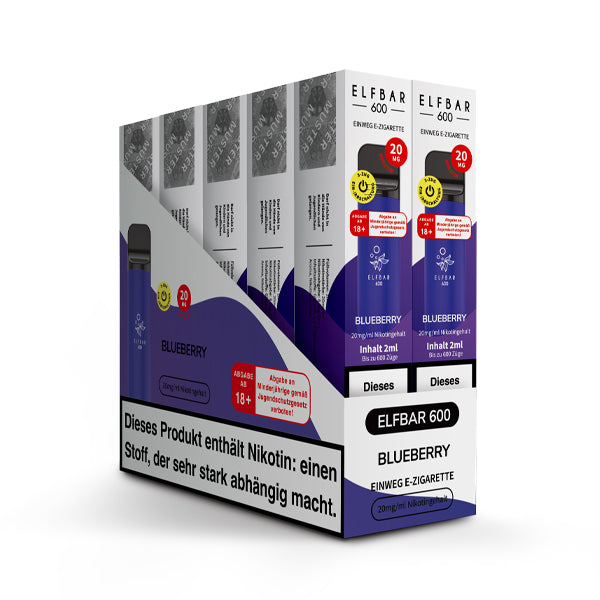 Elfbar 600 | E-Zigarette 2% Nikotin | Blueberry