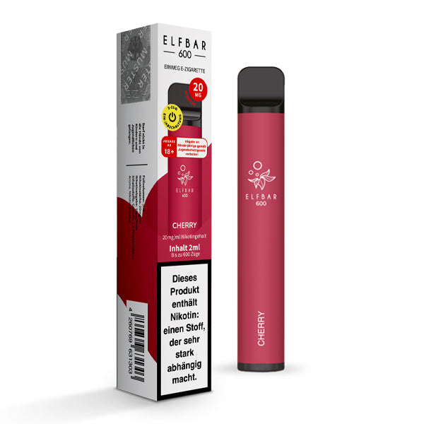 Elfbar 600 | E-Zigarette 2% Nikotin | Cherry