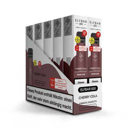 Elfbar 600 | E-Zigarette 2% Nikotin | Cherry Cola