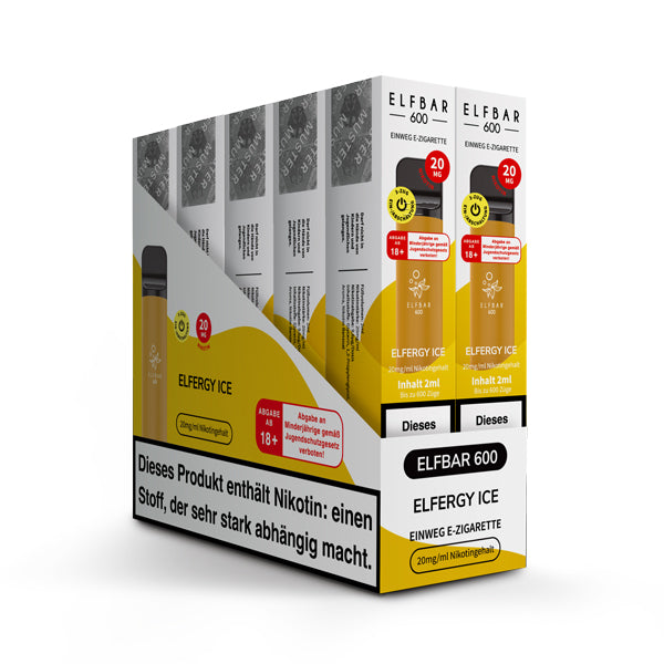 Elfbar 600 | E-Zigarette 2% Nikotin | Elfergy Ice