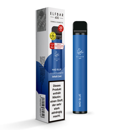 Elfbar 600 | E-Zigarette 2% Nikotin | Mad Blue