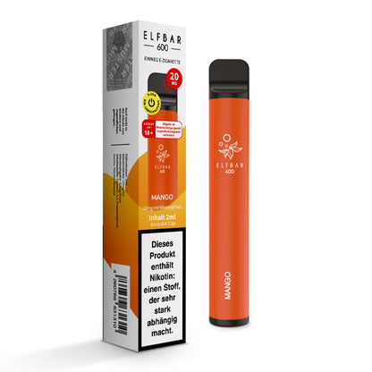 Elfbar 600 | E-Zigarette 2% Nikotin | Mango
