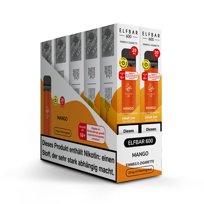 Elfbar 600 | E-Zigarette 2% Nikotin | Mango