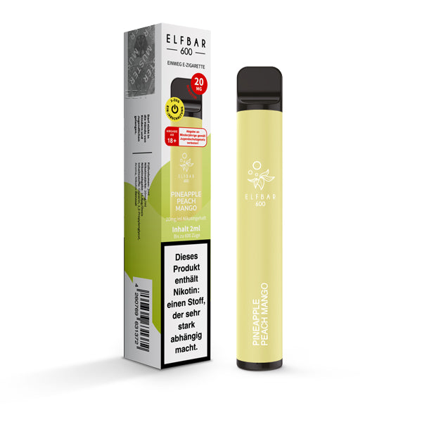 Elfbar 600 | E-Zigarette 2% Nikotin | Pineapple Peach Mango