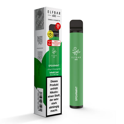 Elfbar 600 | E-Zigarette 2% Nikotin | Spearmint