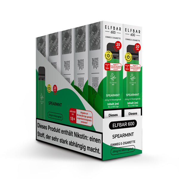 Elfbar 600 | E-Zigarette 2% Nikotin | Spearmint