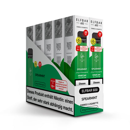 Elfbar 600 | E-Zigarette 2% Nikotin | Spearmint