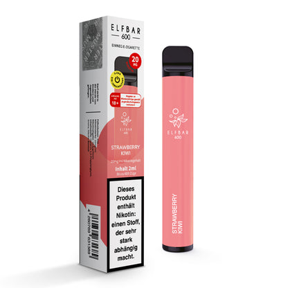 Elfbar 600 | E-Zigarette 2% Nikotin | Strawberry Kiwi