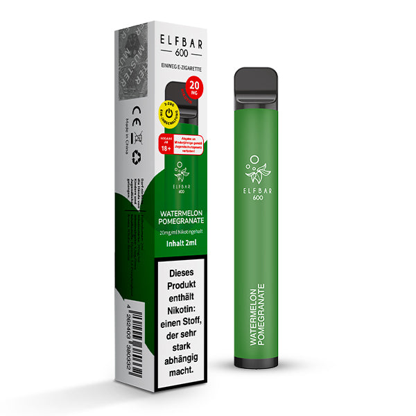 Elfbar 600 | E-Zigarette 2% Nikotin | Watermelon Pomegrenate
