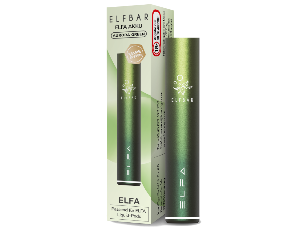 Elfbar Elfa Akku Aurora-Grün