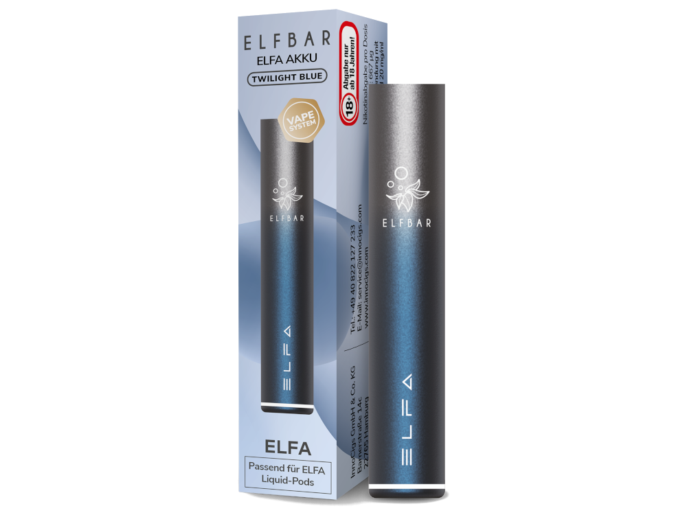 Elfbar Elfa Akku Blau-Silber
