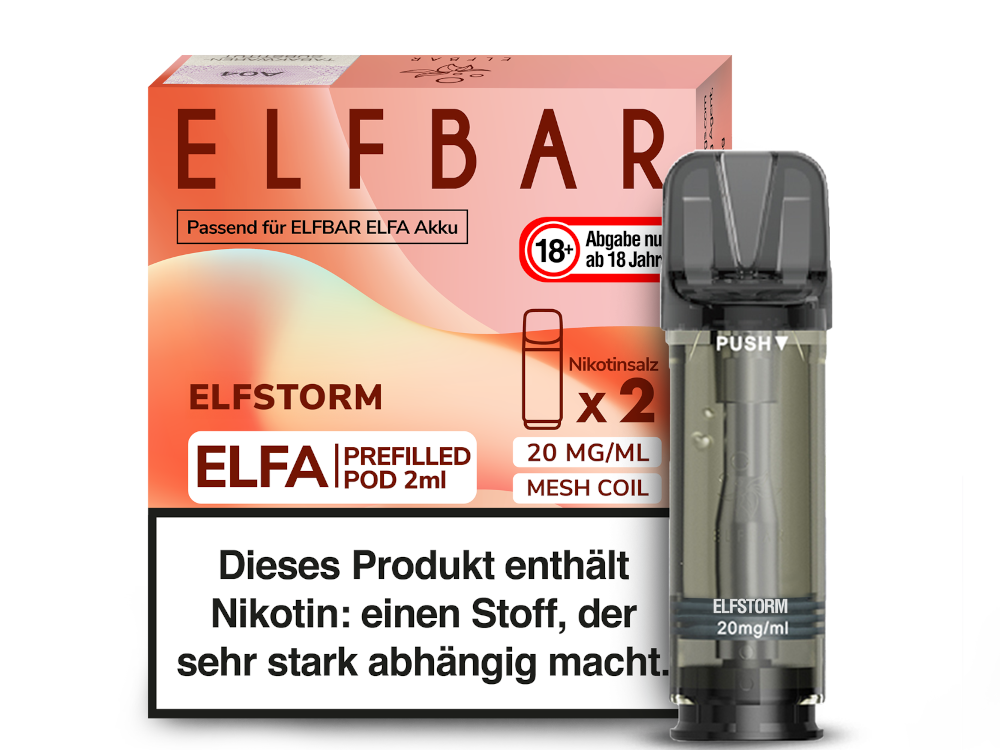 Elfbar Elfa Pod 20mg Nikotin - 2er Pack | Elfstorm