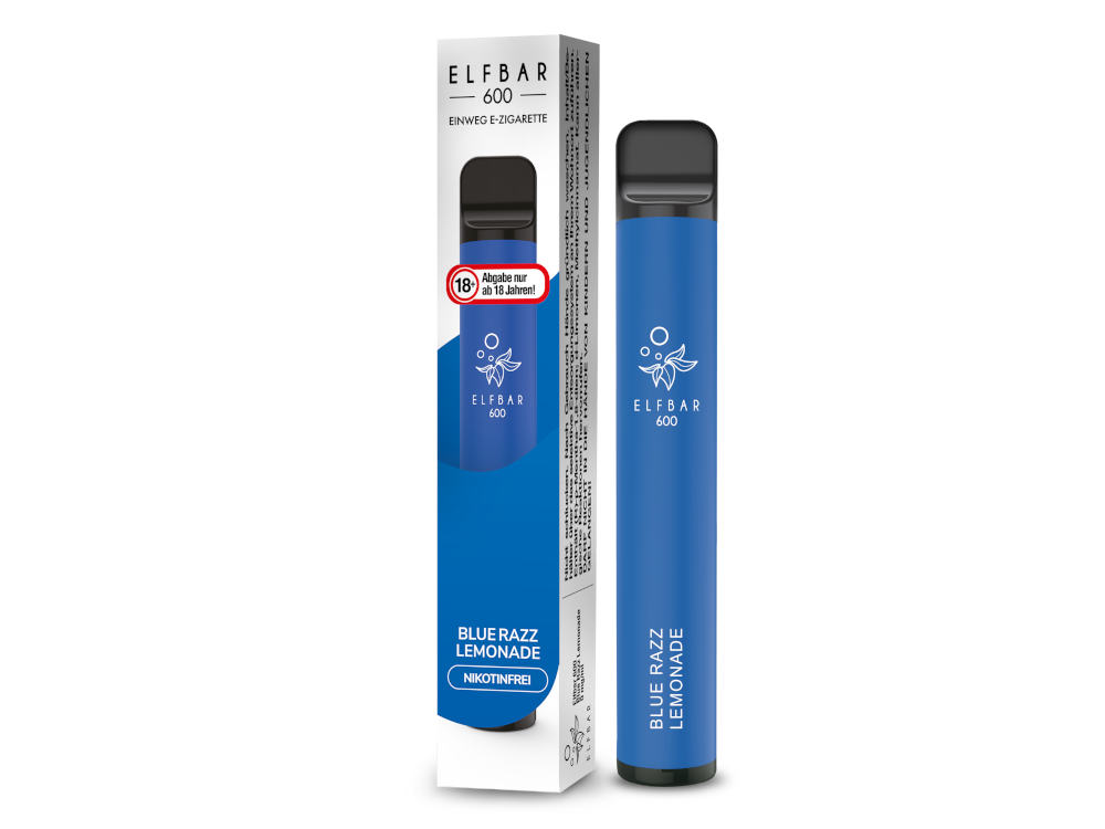 Elfbar 600 | E-Zigarette Nikotinfrei | Blue Razz Lemonade