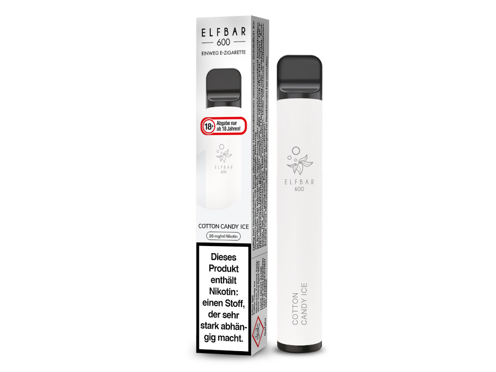 Elfbar 600 | E-Zigarette 2% Nikotin | Cotton Candy Ice