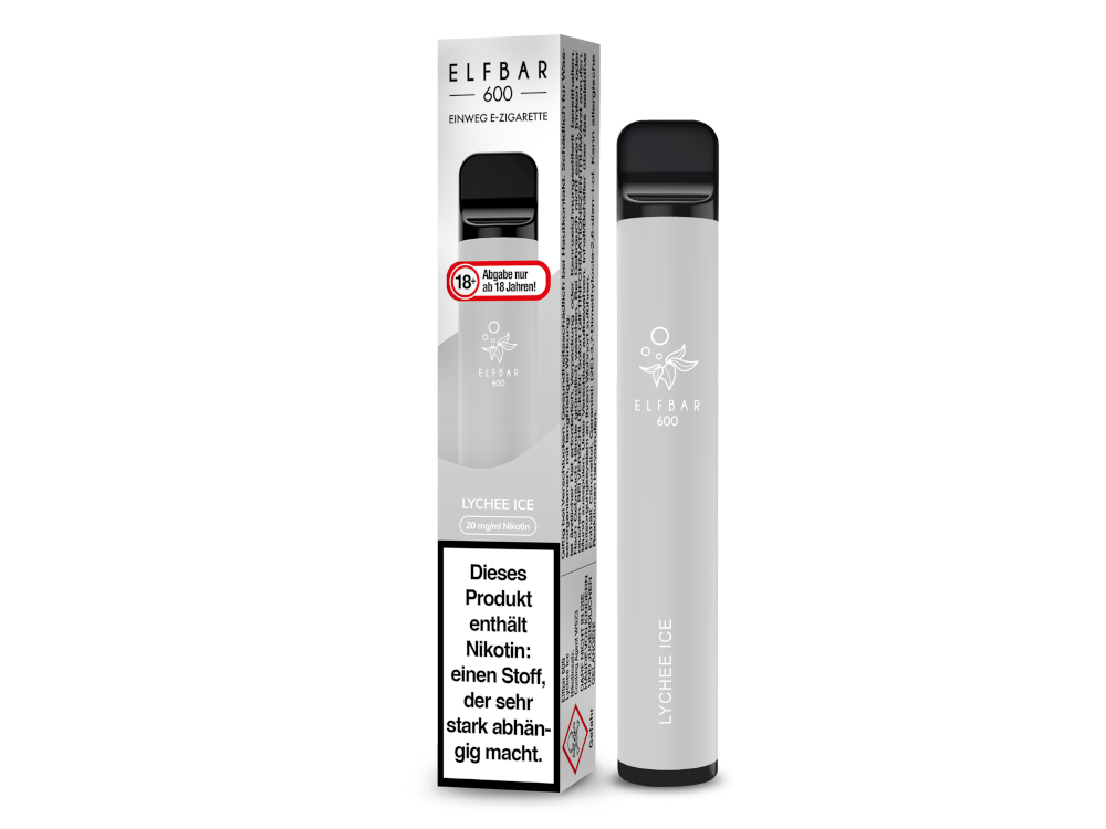 Elfbar 600 | E-Zigarette 2% Nikotin | Lychee Ice