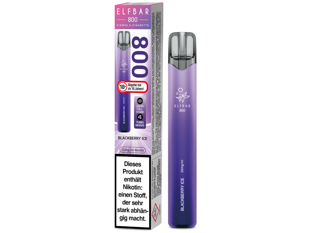Elfbar 800 E-Zigarette 20 mg/ml | Blackberry Ice