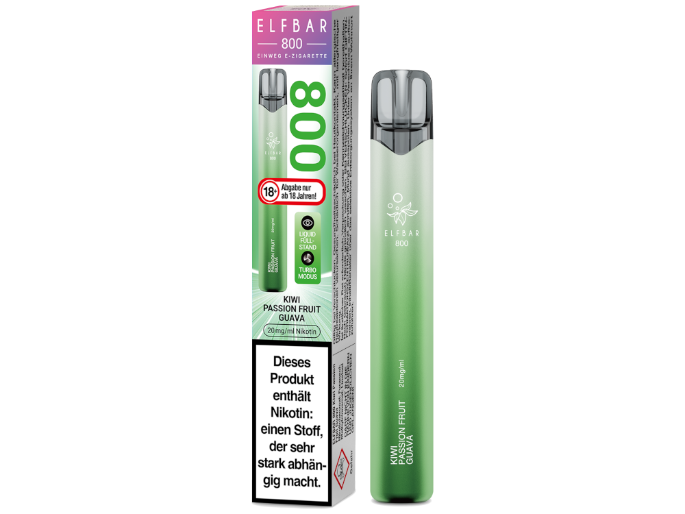 Elfbar 800 E-Zigarette 20 mg/ml | Kiwi Passion Fruit Guava