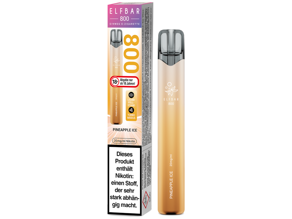 Elfbar 800 E-Zigarette 20 mg/ml | Pineapple Ice