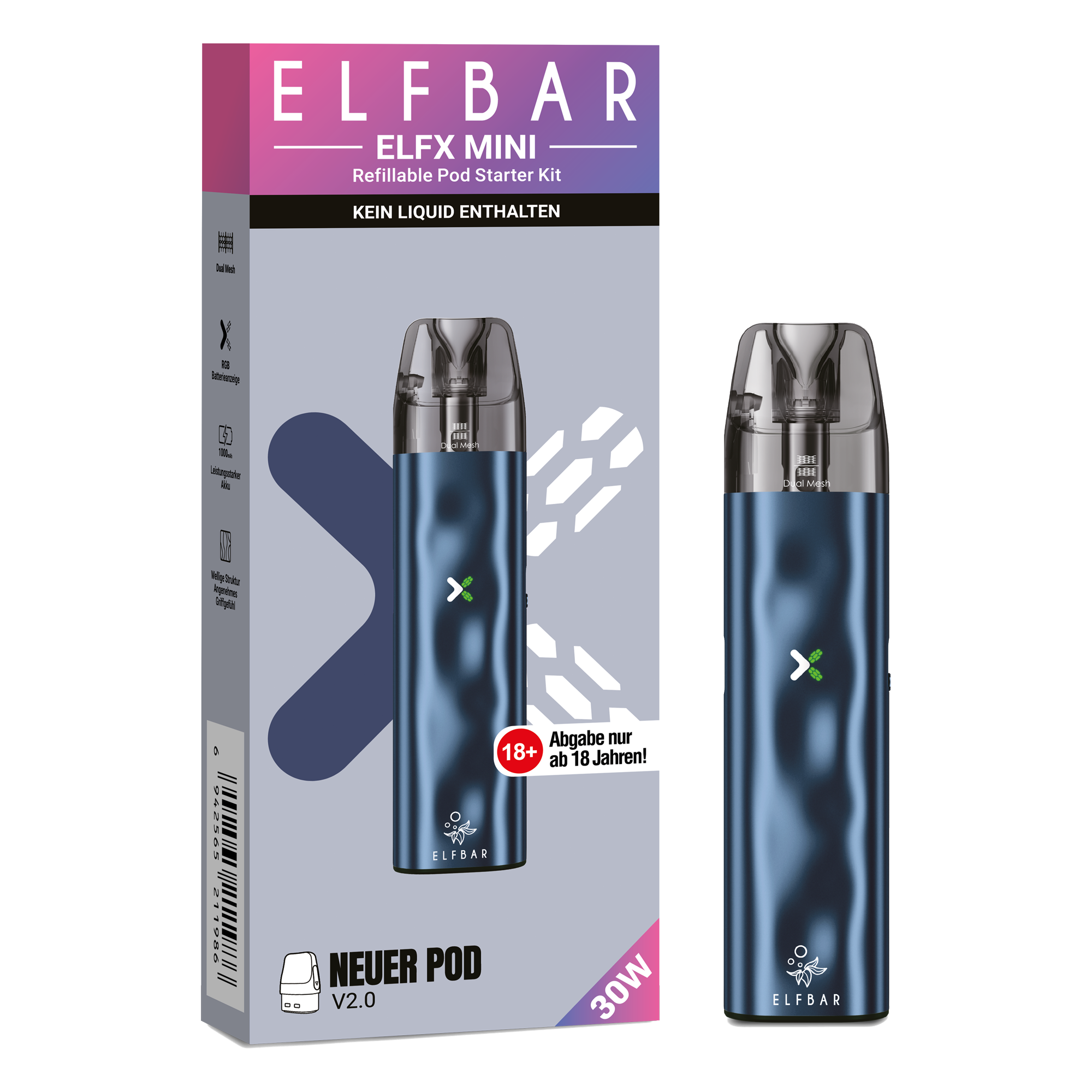 Elfbar Elfx Mini E-Zigaretten Set Ocean