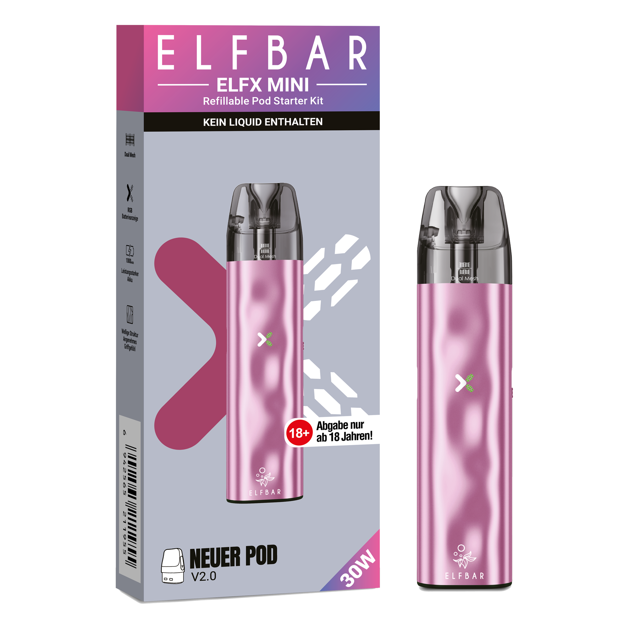 Elfbar Elfx Mini E-Zigaretten Set Pink