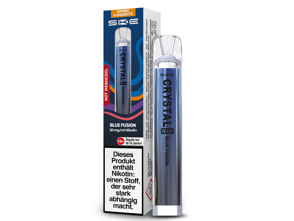 SKE Crystal Bar 600 | E-Zigarette 2% Nikotin | Blue Fusion
